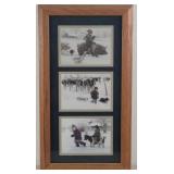 Framed Robert Duncan Country Kids in Winter Prints