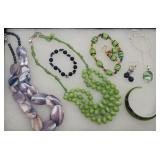 (8pc) Jewelry: Lavendar Mother of Pearl ...