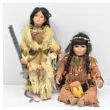 (2) Native American Dolls