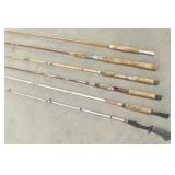 (6) Fishing Rods: Ryobi, Berkley, Kapier, more