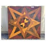 Large Square Wood Art / Table Top