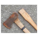 Axe + New Hickory Axe Handle