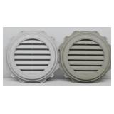 (2) Gable Vents Round Vinyl