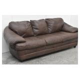 Faux Leather Brown Sofa / Couch