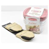 Rubbermaid 6pc Bowl Set & Cuisinart Oven Mitts