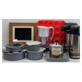 Kitchen Lot: Silicone Muffin Trays, 2-Air Pots...