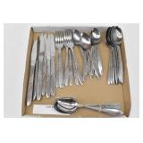 (31pc) Japan Eventide Wheat MCM Flatware for 7