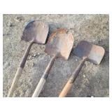 (3) Vintage Shovels