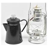 Enamelware Coffee Pot & Patio Companion Oil ...