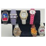 (7) Cartoon & Rhinestone Watches