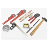 Hand Tools: Pipe Wrenches, Crimper, Ball Peen ...