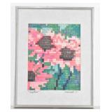 CORNFLOWERS Signed Watercolor by L Wainwright