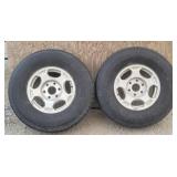 (2) 16" Tires w/ Chevy Rims 265/75R16