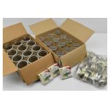 (2dz) White Mouth Pint Canning Jars w / Rings &