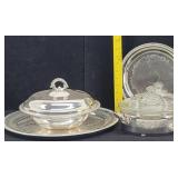 Classy Silver Plate Lot: Pitcher, Round Trays...