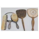 Collection of Vintage Hand Mirrors, Brush & Comb