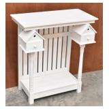 Unique Country Entry Table Bird House Picket Theme
