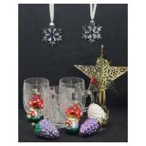 Classy Christmas Decor: 2-Swarovski Snowflake...