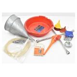 Automotive: Large J Mark Funnel, Lug Wrench, ...