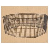 Black Wire 8 Panel 3 ft Tall Dog Play Pen