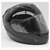Glossy Black Motorcycle Helmet Full Face XL