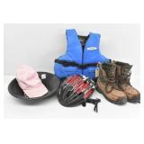 Gold Pan / Media Sifter, PLUS Browning Boots 6.5M,