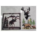 Artistic Designs Wildlife Metal Wall Art 3pcs