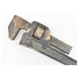 24 L 4 1/4'  Cap. Aluminum Straight Pipe Wrench