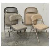 (4) Cushion Folding Chars