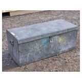 Galvanized Metal Trunk / Storage Box