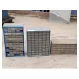 (3) Shop Small Parts Organizers w/ Contents