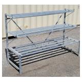 Three Tier Nursery / Greenhouse Display Rack 6'