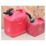 5 gal & 2 gal Gas Cans with Gas