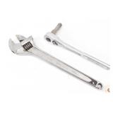 Williams 15' Adj Wrench, Craftsman 1/2' Ratchet...