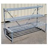 Three Tier Nursery / Greenhouse Display Rack 6'