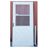 Crossbuck Aluminum Storm Door