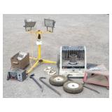 Work Light, Heater, Engine Analyzer, Tires, ...