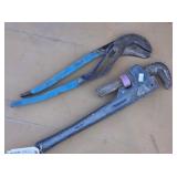 HUSKY 16' Pipe Wrench & Channellock Pliers