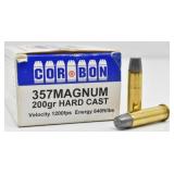 (20rds) 357 Mag Ammo 200 gr Hard Cast Corbon