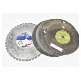 14' Diamond Cut Blade & Abrasive Blades (5)