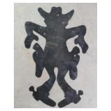 Funny Gunslinger Cowboy Metal Art