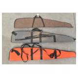 (3) Padded Rifle Cases: Kolpin, Sunrise 46"-48"