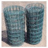 (2) Rolls PVC Coated Welded Wire Mesh Fencing