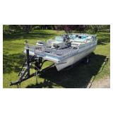 1992 Voyager Marine Pontoon Boat