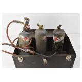 Acetylene Bottles, Torch & Tool Box