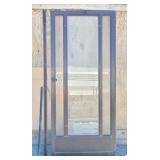 Aluminum Screen Door w/ Side Light Panels