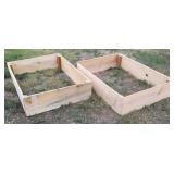 (2) Wood Garden Planter Boxes 36"x49"