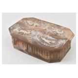 Wild Game Incolay Stone Jewelry / Dresser Box