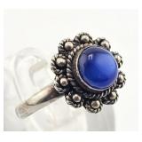.925 Sterling & Blue Lapis Lazuli Ring - 2.724gtw