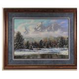 Winter Mountainscape Print by Joe Sambataro